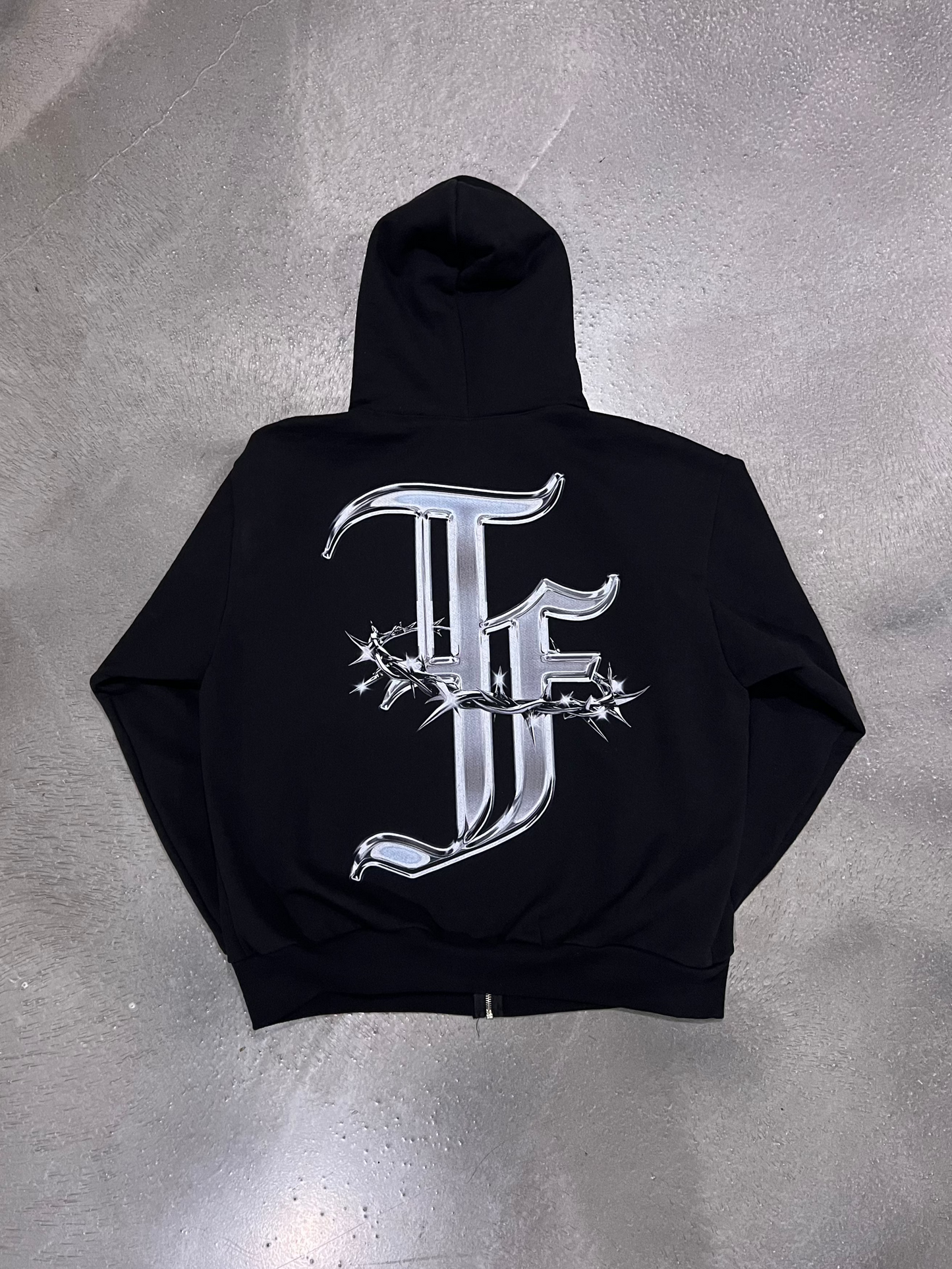 CHROME HEAVY WEIGHT ZIP UP HOODIE