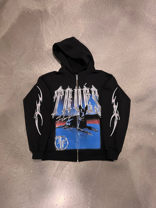 CHROME HEAVY WEIGHT ZIP UP HOODIE